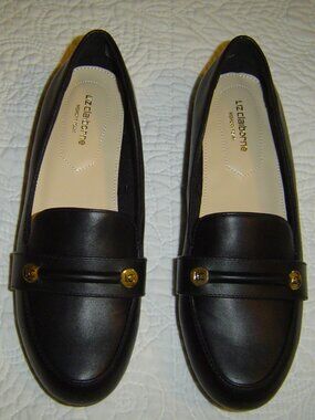 Liz Claiborne black loafers, size 5.5
